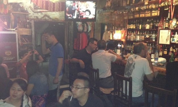 Getting Hammered at Expat Bar in Zhengzhou