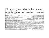 Inventor Shows Off Musical Panties