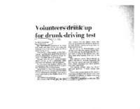 Motorists Volunteer for Drunk-Driving Test